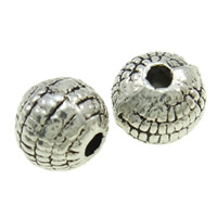 Zinc Alloy Jewelry Beads, Round, plated Approx 1mm, Approx 