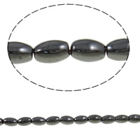 Perles hématite magnétique, ovale, plus de couleurs à choisir, grade A Environ 0.6mm pouce Vendu par brin
