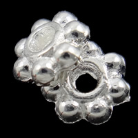 Perles intercalaires en alliage de zinc, fleur, Placage, plus de couleurs à choisir, protéger l'environnement, sans nickel, plomb et cadmium, 5mm, Environ Vendu par kg