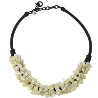 Shell Necklace, with Silk, 19-22mm Inch 