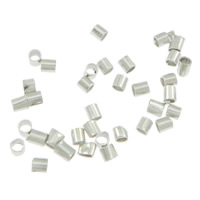 Brass Crimp Beads, Tube, plated, smooth 1.5mm, Approx 