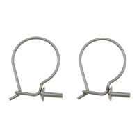 Stainless Steel Hoop Earring Component, 304 Stainless Steel, original color 1.2mm 