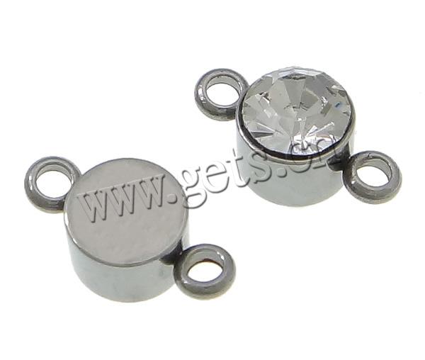 Stainless Steel Charm Connector, 303 Stainless Steel, more sizes for choice & with rhinestone & 1/1 loop, original color, Hole:Approx 1.5mm, 1.8mm, Sold By PC