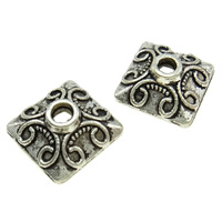 Zinc Alloy Bead Caps, Square, plated Approx 2mm 