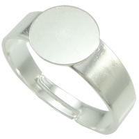 Латунная основа для кольца, Латунь, Другое покрытие, Много цветов для выбора, 8mm, 3-6mm, продается PC