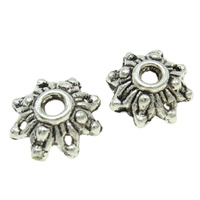 Zinc Alloy Bead Caps, Flower, plated nickel, lead & cadmium free Approx 1mm 