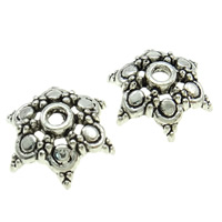 Zinc Alloy Bead Caps, Flower, plated Approx 2mm 