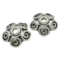 Zinc Alloy Bead Caps, Flower, plated Approx 2mm, Approx 