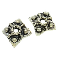 Zinc Alloy Bead Caps, Square, plated lead & cadmium free Approx 1.5mm, Approx 