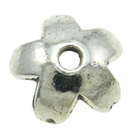 Zinc Alloy Bead Caps, Flower, plated, 5 petal nickel, lead & cadmium free Approx 1mm 