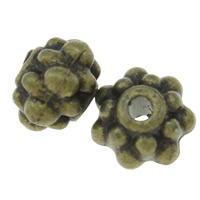 Perles intercalaires en alliage de zinc, fleur, Placage, plus de couleurs à choisir, sans plomb et nickel Environ 1mm Vendu par sac