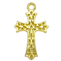 Zinc Alloy Cross Pendants, plated, hammered Approx 2mm, Approx 
