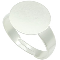 Латунная основа для кольца, Латунь, Другое покрытие, Много цветов для выбора, 10mm, размер:8, 100ПК/Лот, продается Лот