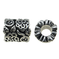 Zinc Alloy European Beads, Drum, plated, without troll 8-15mm Approx 5mm 