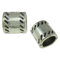Zinc Alloy Tube Beads nickel, lead & cadmium free Approx 5mm 
