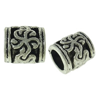 Zinc Alloy Tube Beads, plated, hollow Approx 5.5mm 