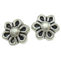 Perles en alliage de zinc de fleur, plus de couleurs à choisir, sans cadmium Environ 1mm Vendu par sac