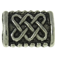 Zinc Alloy Jewelry Beads, Tube, plated Approx 1mm, Approx 