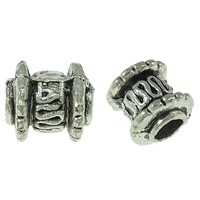Zinc Alloy Jewelry Beads, Tube, plated Approx 3mm, Approx 