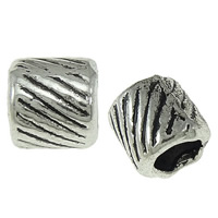 Zinc Alloy Jewelry Beads, Tube, plated Approx 3mm 