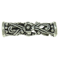Zinc Alloy Tube Beads, plated, hollow Approx 4mm 