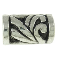 Zinc Alloy Jewelry Beads, Tube, plated, hollow Approx 4mm 