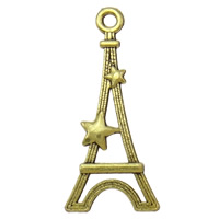 Zinc Alloy Building Pendants, Tower, plated Approx 2mm, Approx 