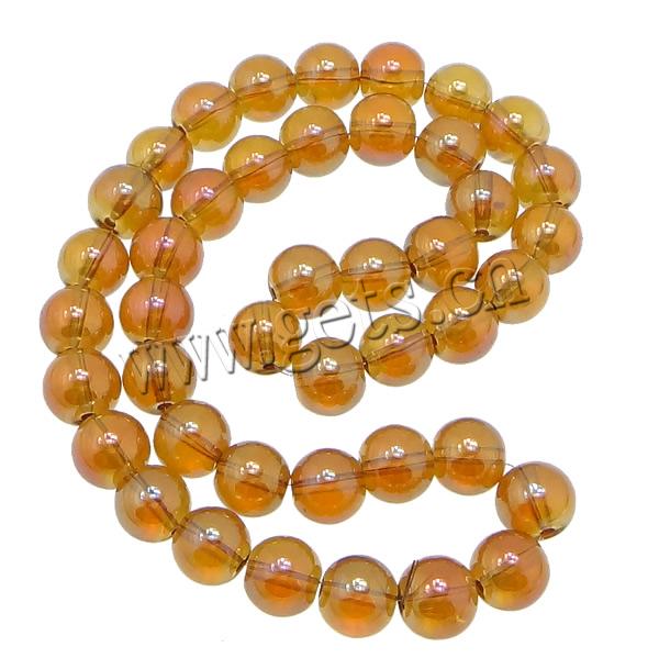 Translucent Glass Beads, Round, AB color plated, more sizes for choice, more colors for choice, Hole:Approx 1.5mm, Length:Approx 16 Inch, Sold By Strand