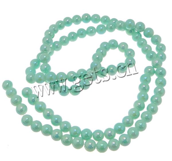 Glass Beads, Round, more sizes for choice & colorful plated, more colors for choice, Hole:Approx 1.5mm, Length:Approx 16 Inch, Sold By Strand
