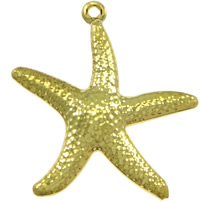 Animal Brass Pendants, Starfish, plated Approx 1.5mm 