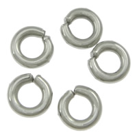 Maschine Cut Sterling Silber Closed Sprung-Ring, 316 Edelstahl, Kreisring, originale Farbe, 1x5mm, ca. 13698PCs/kg, verkauft von kg
