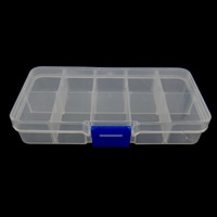 Plastic Bead Container, Rectangle, 10 cells 