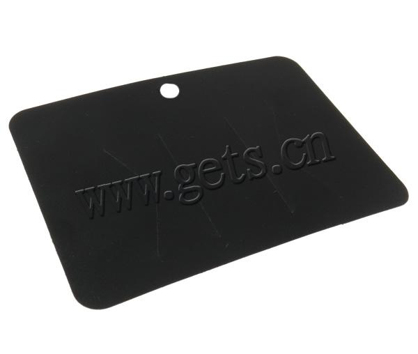 Hair Clip Display Card, Polypropylene(PP), Rectangle, Customized, black, 90x64mm, 1000PCs/Bag, Sold By Bag