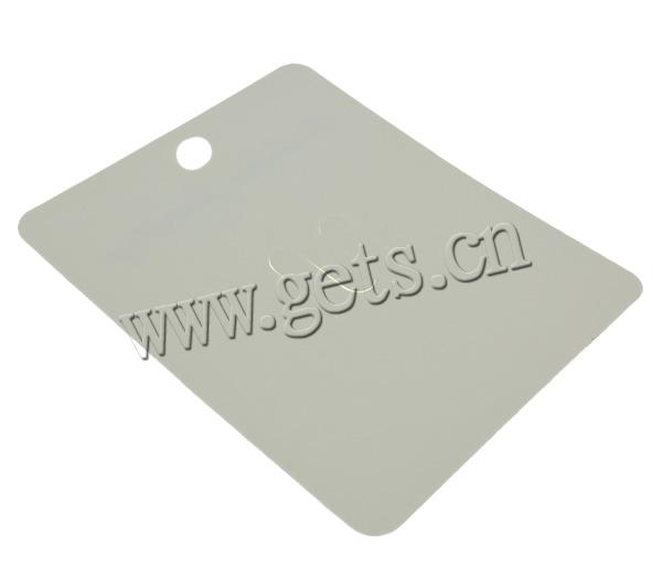 Hair Clip Display Card, Polypropylene(PP), Rectangle, Customized, white, 60x75mm, Approx 1000PCs/Bag, Sold By Bag
