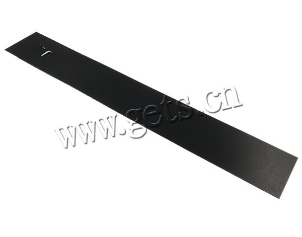 Bracelet Display Card, Polypropylene(PP), Rectangle, Customized, black, 30x210mm, 1000PCs/Bag, Sold By Bag