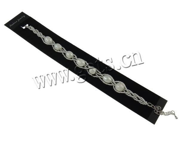 Bracelet Display Card, Polypropylene(PP), Rectangle, Customized, black, 30x210mm, 1000PCs/Bag, Sold By Bag