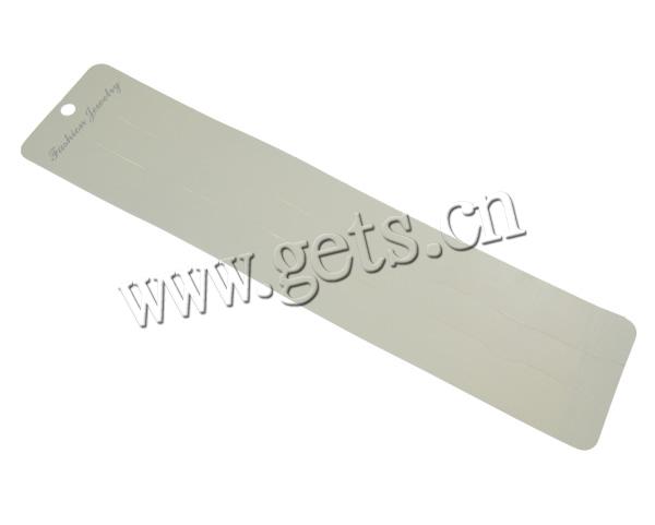Hair Clip Display Card, Paper, Rectangle, Customized, white, 65x300mm, 1000PCs/Bag, Sold By Bag