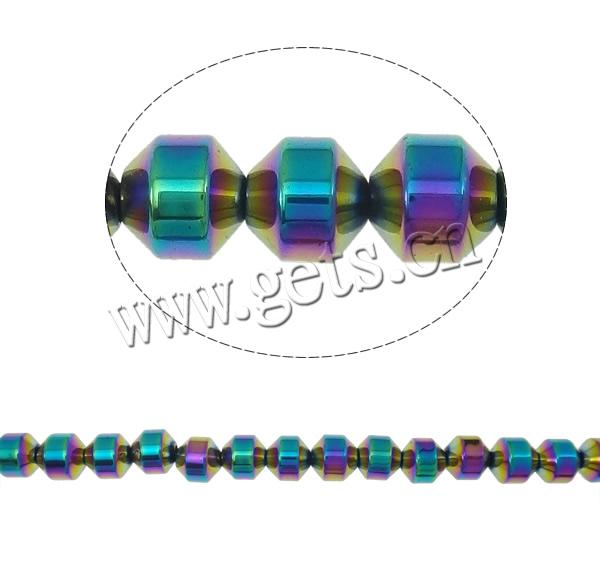 Non Magnetic Hematite Beads, Drum, plated, more colors for choice, Length:Approx 15.7 Inch, Sold By Strand