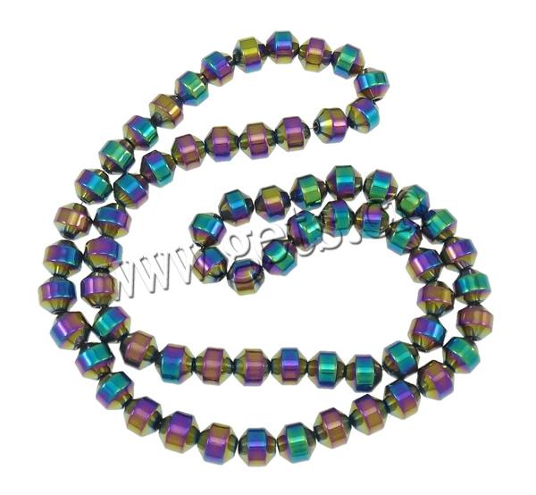 Non Magnetic Hematite Beads, Drum, plated, more colors for choice, Length:Approx 15.7 Inch, Sold By Strand