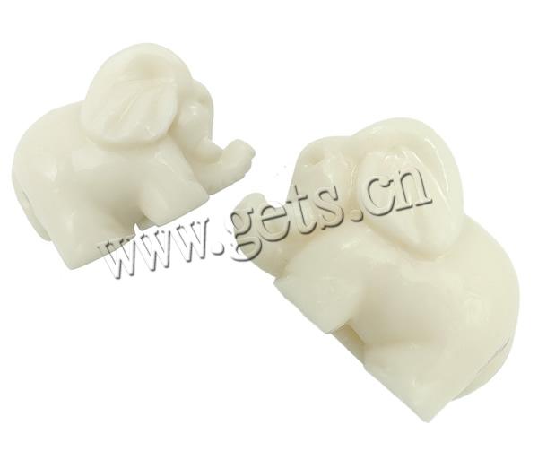 Synthetic Coral Beads, Elephant, Carved, more colors for choice, Hole:Approx 1.5mm, Sold By PC