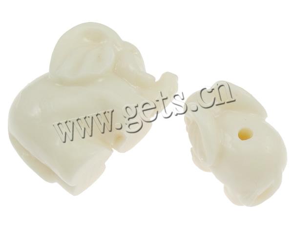 Synthetic Coral Beads, Elephant, Carved, more colors for choice, Hole:Approx 1.5mm, Sold By PC