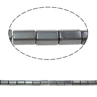 Perles hématite magnétique, tube rond, styles différents pour le choix, noire, grade A Environ 0.6mm pouce Vendu par brin