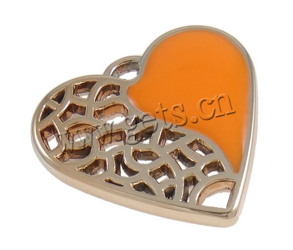 Enamel Acrylic Pendants, Heart, UV plating, more colors for choice, 32x29x5mm, Hole:Approx 3x2mm, Sold By PC