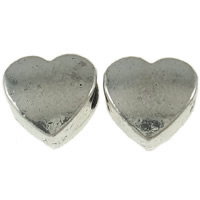 Zinc Alloy European Beads, Heart, plated, without troll Approx 4.5mm, Approx 