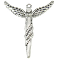 Character Shaped Zinc Alloy Pendants, Angel, plated Approx 2mm, Approx 