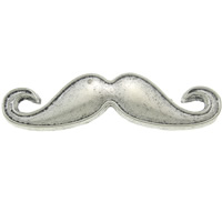 Zinc Alloy Charm Connector, Mustache, plated, 1/1 loop Approx 2mm, Approx 