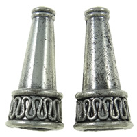 Zinklegierung Kegel Perlen, plattiert, keine, 10x22.5x8.5mm, Bohrung:ca. 2mm, ca. 625PCs/kg, verkauft von kg