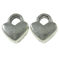 Zinc Alloy Heart Pendants, plated Approx 2mm, Approx 