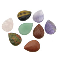 Cabochons en pierres précieuses, pierre gemme, larme, dos plat, plus de couleurs à choisir Vendu par PC