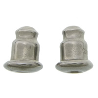 Нержавеющая сталь 304 Баррель Пуля Стиль уха Орех, оригинальный цвет отверстие:Приблизительно 1mm, продается Пара